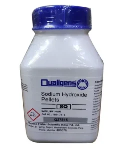 Sodium hydroxide solution being used in an industrial process