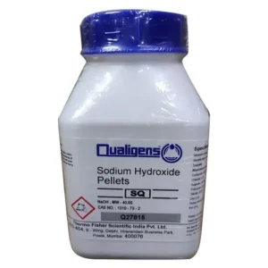 Sodium hydroxide solution being used in an industrial process